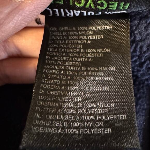 The North Face Men's Retro Denali Jacket Black Navy Blue Size Large Outdoors - Picture 12 of 12